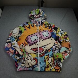 Members Only x Nickelodeon‎ Windbreaker Mens Medium 90s Spongebob Rugrats Jacket